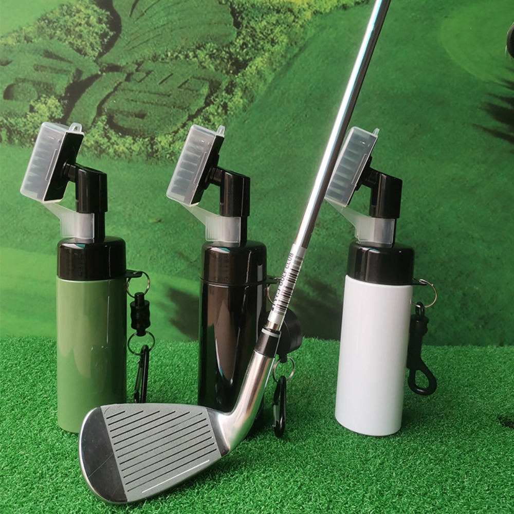 Golf Equipment Indoor - แปรงทำความสะอาดไม้กอล์ฟมืออาชีพพร้อมอุปกรณ์ทำความสะอาดกล้องสเปรย์กันรั่วสำหรับทำความสะอาดกอล์ฟ