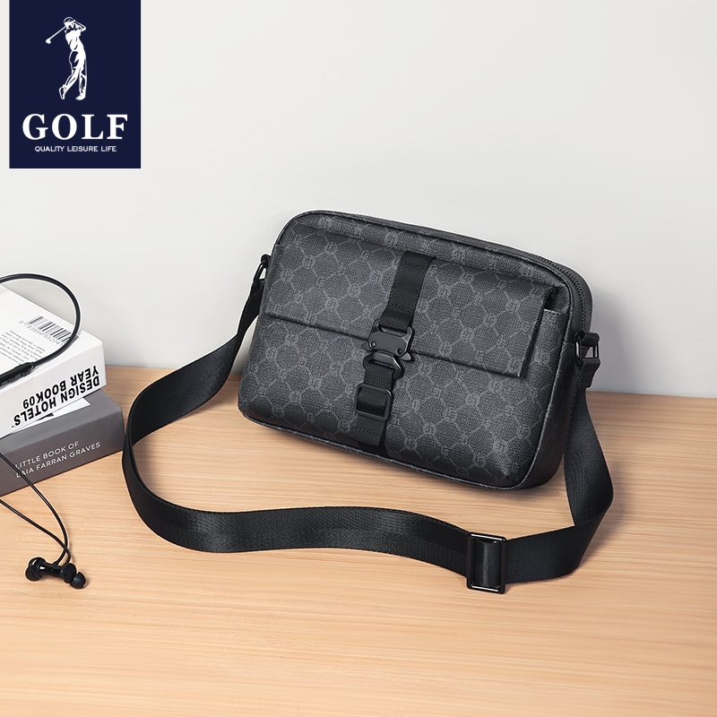 Golf Equipment Stores - GOLF กระเป๋าสะพายข้างสําหรับผู้ชาย ความจุขนาดใหญ่ กระเป๋าสะพายแบรนด์อินเทรนด์ กระเป๋าเป้กีฬา กระเป๋าแฟชั่น