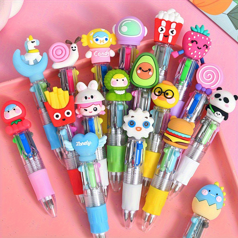 Alignment Stick Set - 3/5/10/26 ชิ้นของชุดปากกา 4-in-1 แบบสนุกสนาน, ปากกาลูกลื่นพร้อมหมึกสี 4