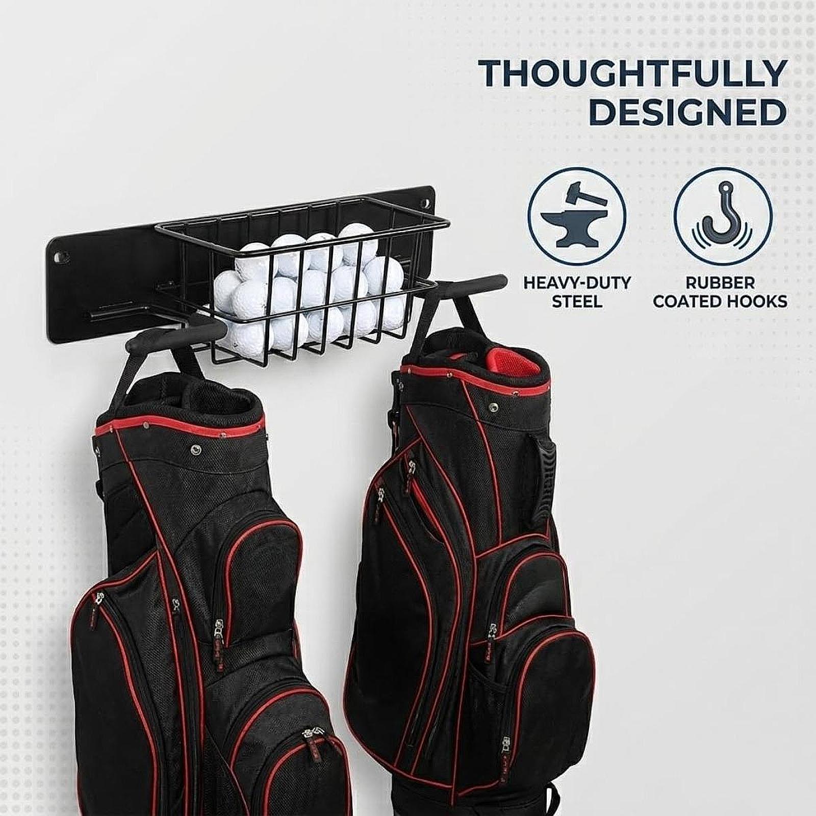 ชั้นวางอุปกรณ์กอล์ฟติดผนังแบบป - Golf Equipment Garage Organizer บทวิจารณ์และราคา