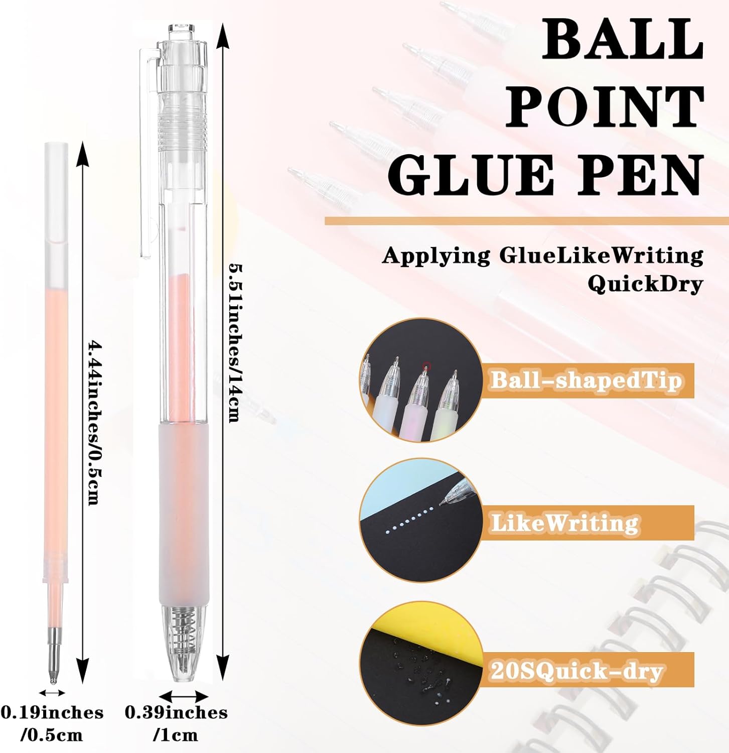 ชุดปากกาลูกลื่นกาวแห้งเร็ว 18  - Alignment Stick Set บทวิจารณ์และราคา