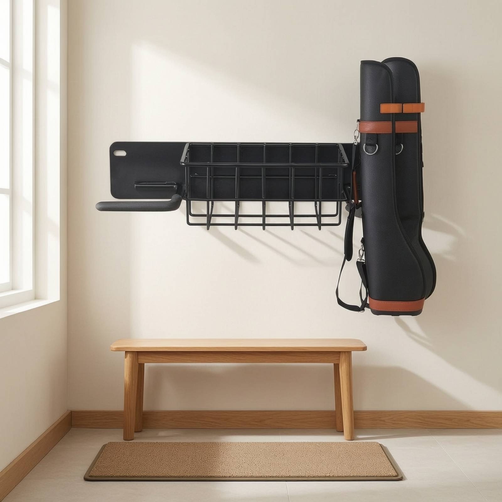 ชั้นวางอุปกรณ์กอล์ฟแบบติดผนังพ - Golf Equipment Garage Organizer บทวิจารณ์และราคา