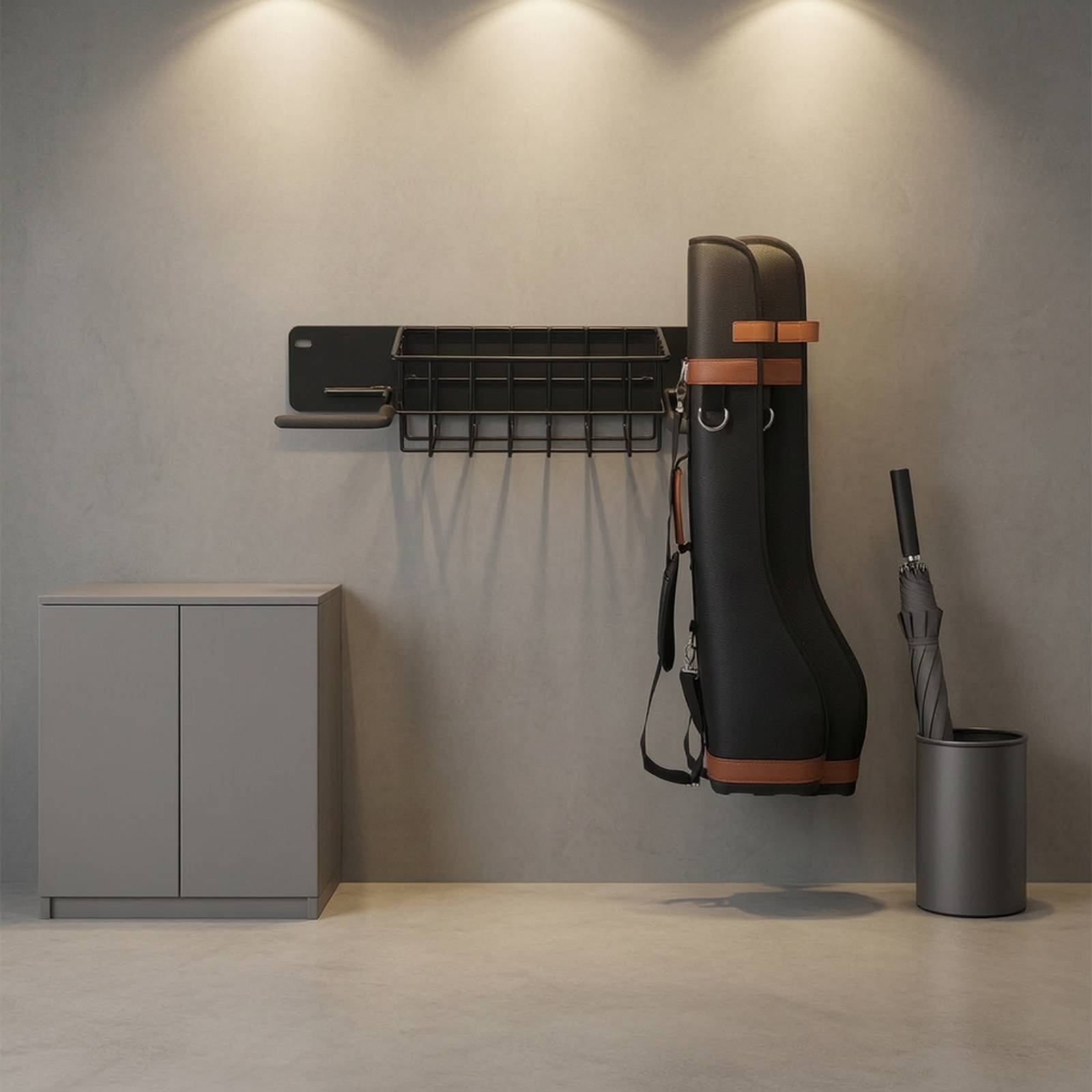 ชั้นวางอุปกรณ์กอล์ฟแบบติดผนังพ - Golf Equipment Garage Organizer บทวิจารณ์และราคา