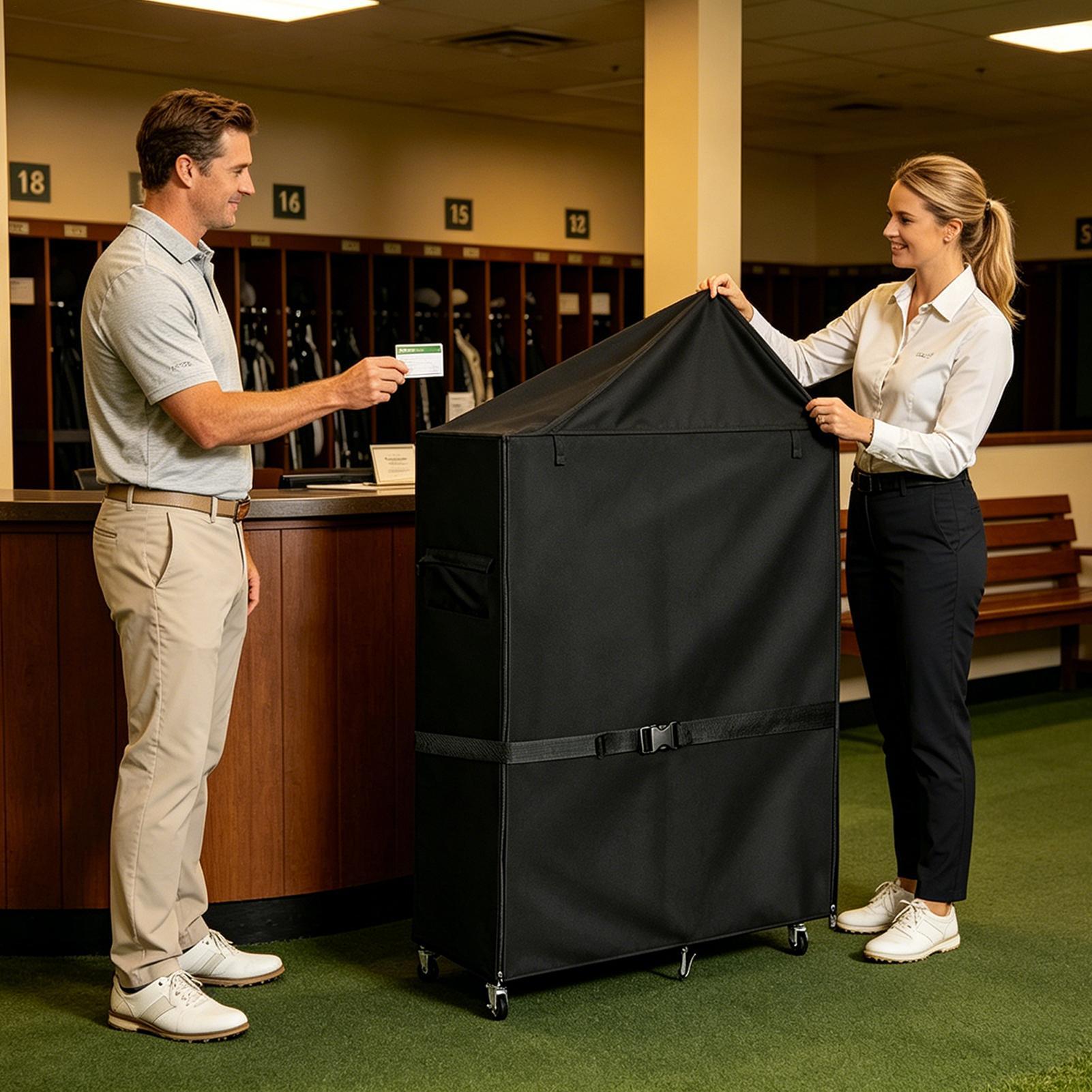 ผ้าคลุมกันฝุ่นสำหรับชั้นวางอุป - Golf Equipment Garage Organizer บทวิจารณ์และราคา