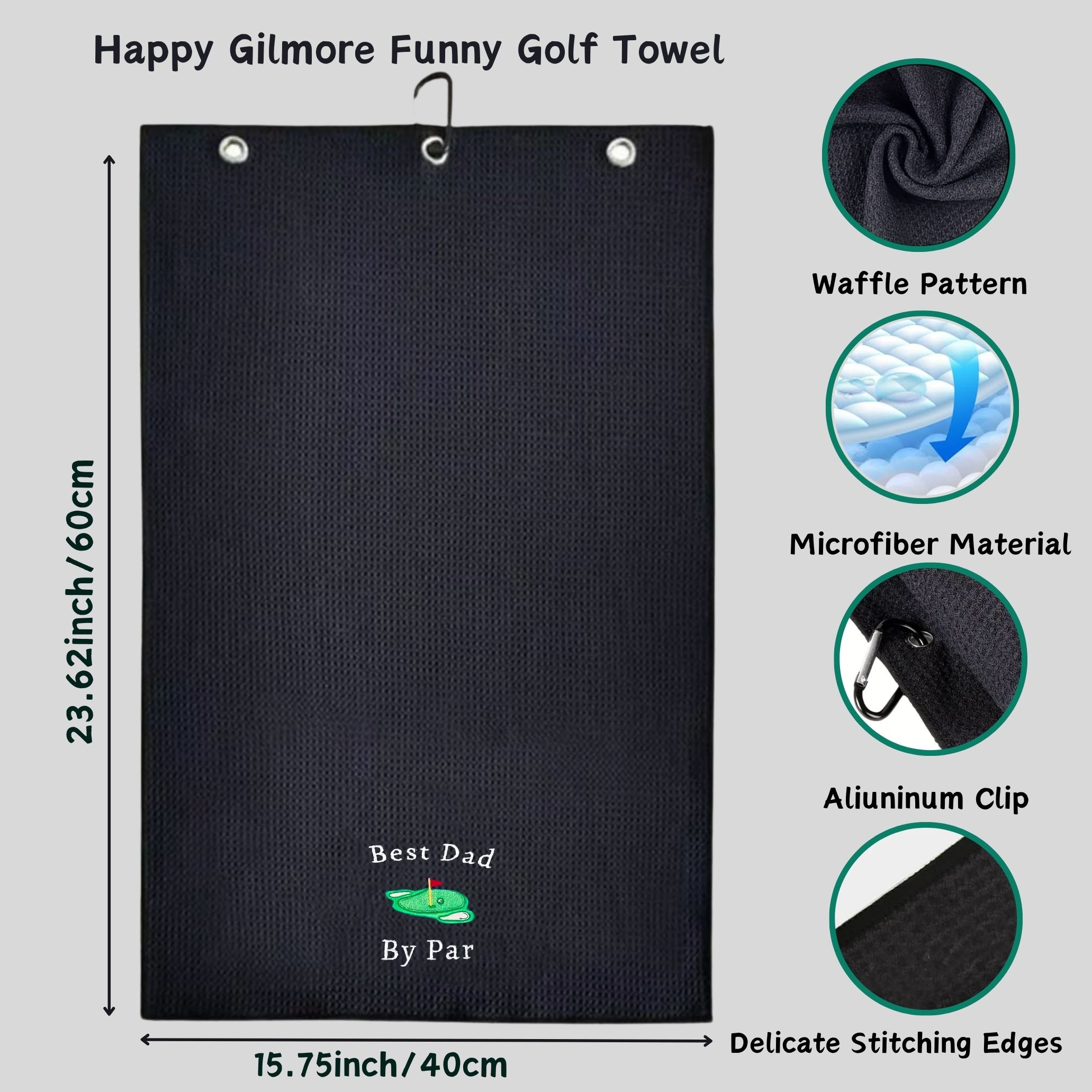 ผ้าขนหนูไมโครไฟเบอร์พรีเมียม B - Golf Equipment Stores บทวิจารณ์และราคา