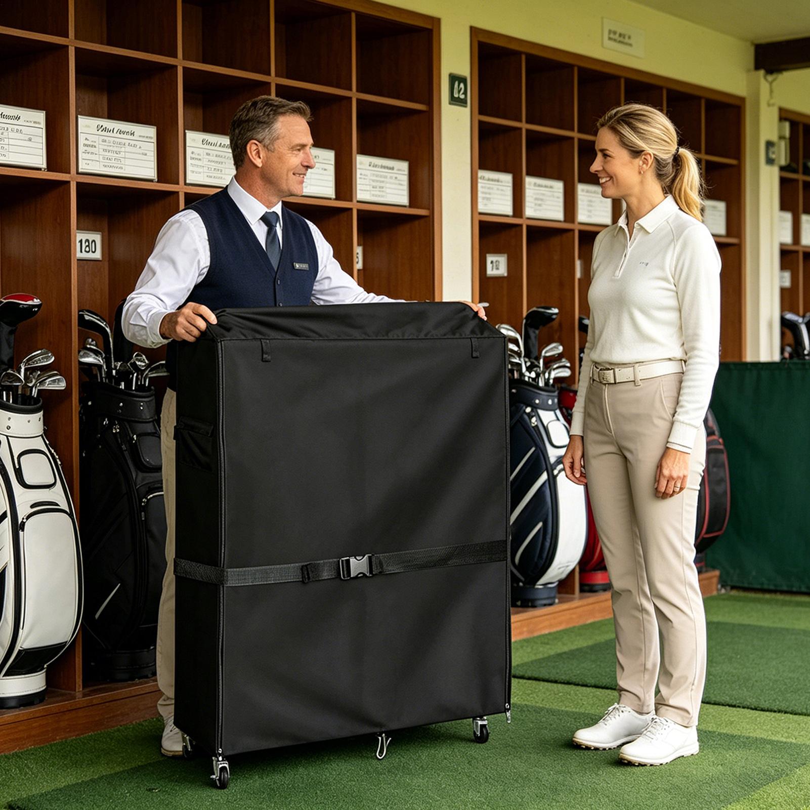 ผ้าคลุมขาตั้งถุงกอล์ฟ ผ้าคลุมอ - Golf Equipment Garage Organizer บทวิจารณ์และราคา